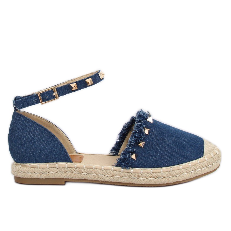 Espadrilles en jean bleu CH-1K211 Bleu bleu marin