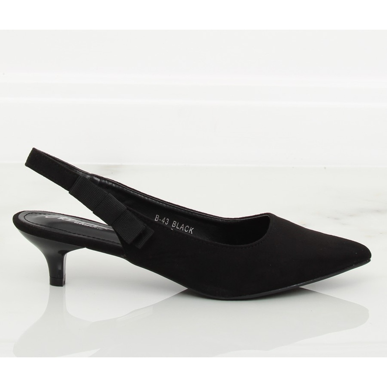 Escarpins à talons nus noirs B-43 Black le noir