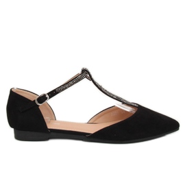 Ballerines noires avec sangle A321 Noir