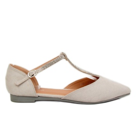 Ballerines grises avec ceinture A321 Gris