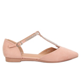 Ballerines roses à bride A321 Rose