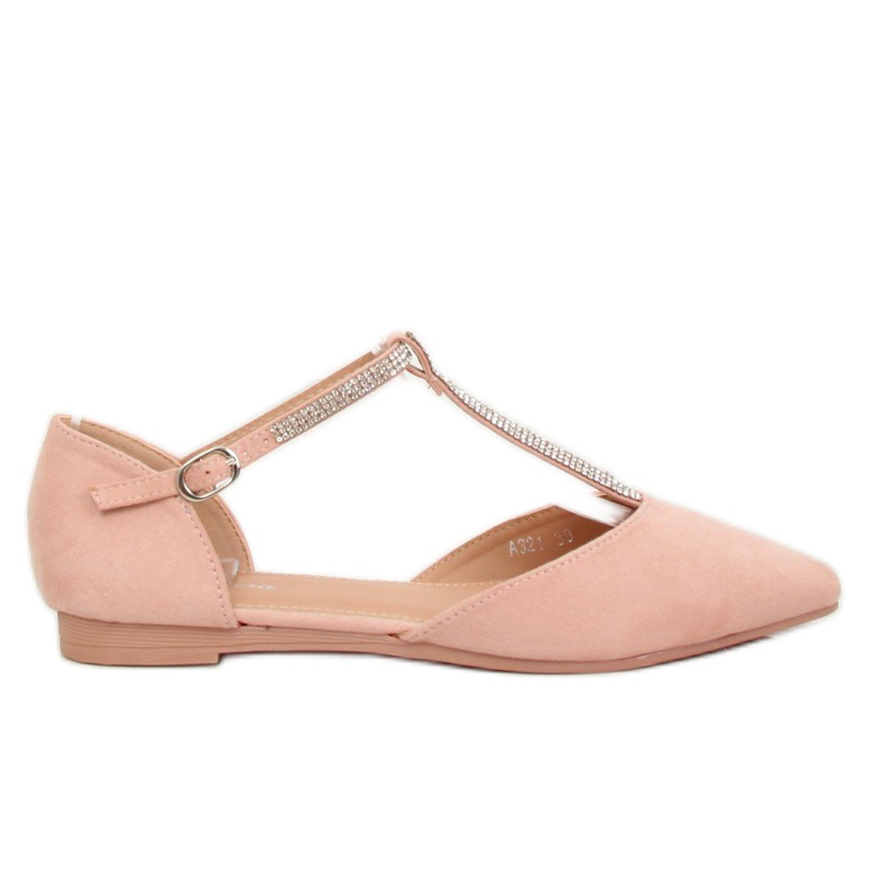 Ballerines roses à bride A321 Rose