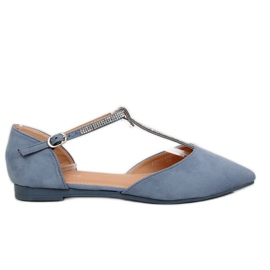Ballerines bleues A321 Bleu