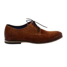 Nikopol Chaussures en cuir masculin en daim 1709 chameau beige