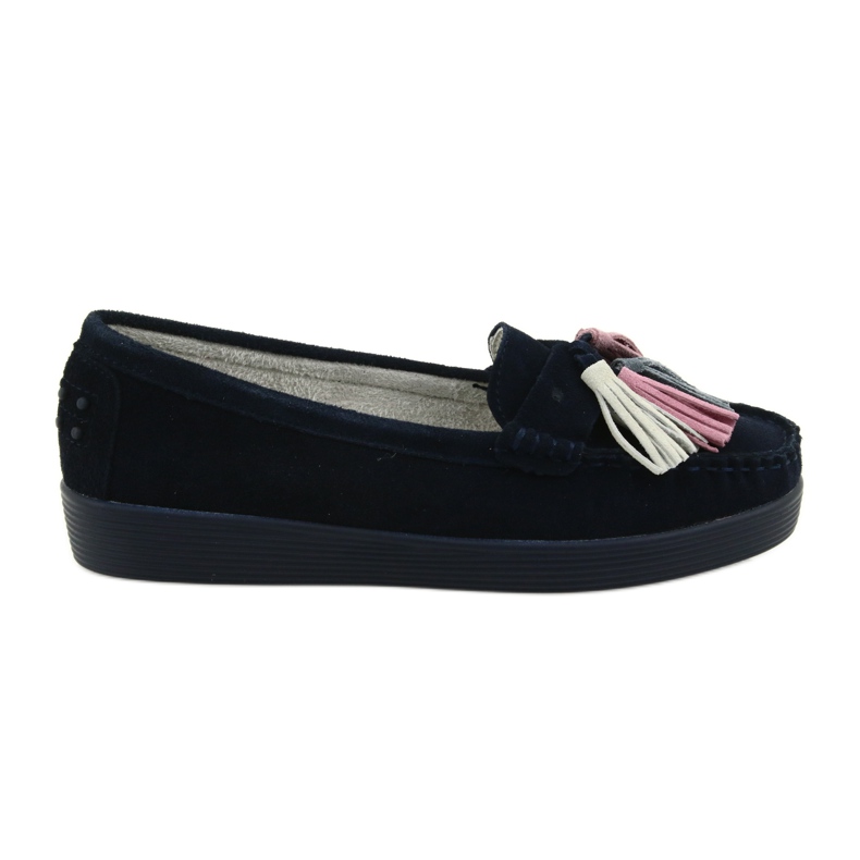 Mocassins femme en daim Filippo 661 bleu marine