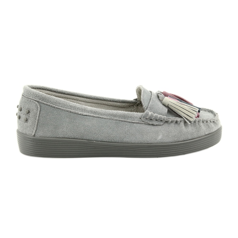 Mocassins en daim gris pour femme Filippo 661
