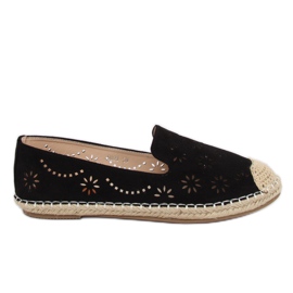 Espadrilles ajourées noires 9023 Noir le noir