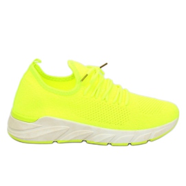 Jaune 7766-Y Chaussures de sport jaunes