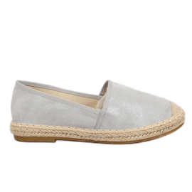 Espadrilles grises pour femmes 665-3 Gris