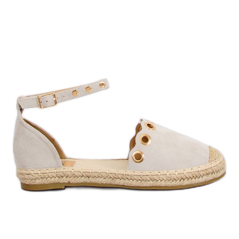 Espadrilles à bride grise LX170 Gris