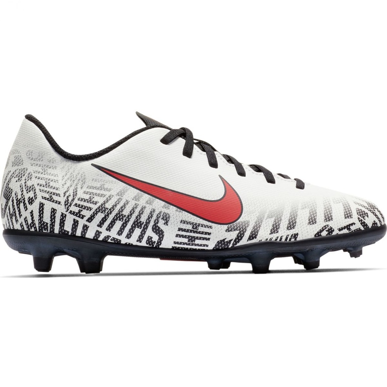 Mercurial Nike Neymar Vapor 12 Club Fg Jr AV4762-170 chaussures de football multicolore blanche