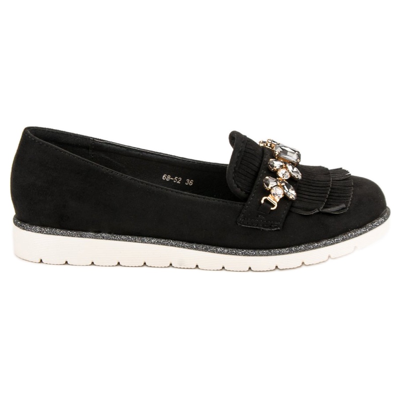 Lucky Shoes Mocassins Avec Ornements le noir