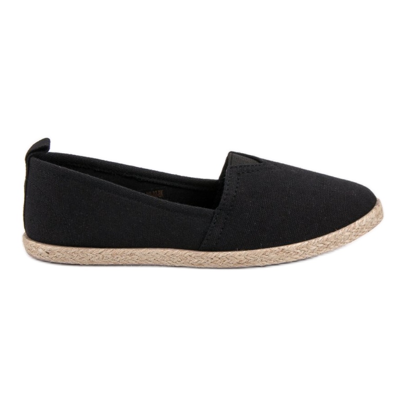 Espadrilles pour enfants le noir