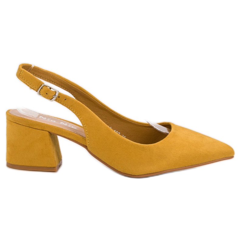 Nio Nio Escarpins à la moutarde à Spitz jaune