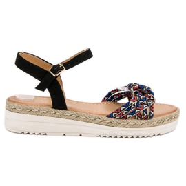 Ch. Creation Sandales Espadrilles à la Mode le noir