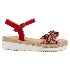 Ch. Creation Sandales Espadrilles à la Mode rouge