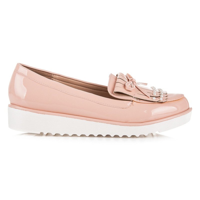 Chaussures laquées poudre VICES rose
