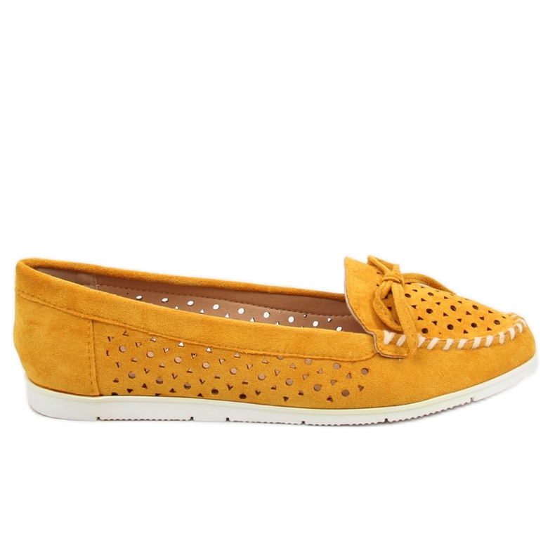 Mocassins femme jaunes T339P Jaune