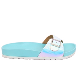 Bleu BG27P Chaussons bleu pétrole