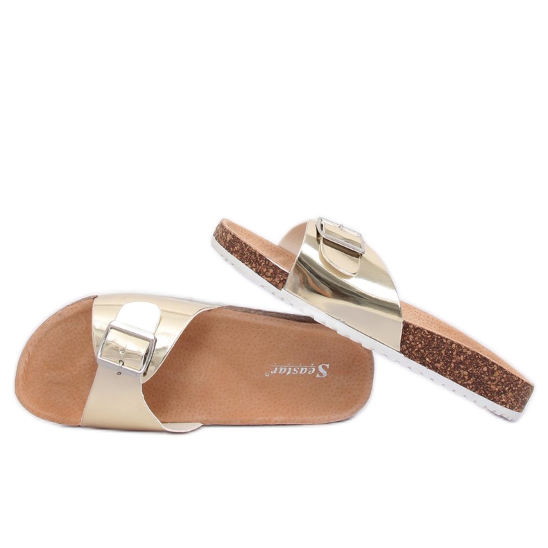 Chaussons dorés métallisés DD94P Gold d'or Chaussons dorés métallisés DD94P Gold d'or