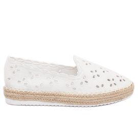 Espadrilles ajourées blanches LT112 Blanc