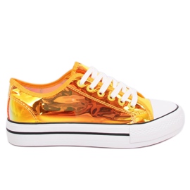 Jaune XL19P Baskets jaune pétrole doré