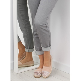 Espadrilles roses pour femmes H8-102 Champagne II-GAT Espadrilles roses pour femmes H8-102 Champagne II-GAT