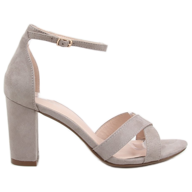 Sandales sur poteau gris NF-40P Gris Sandales sur poteau gris NF-40P Gris