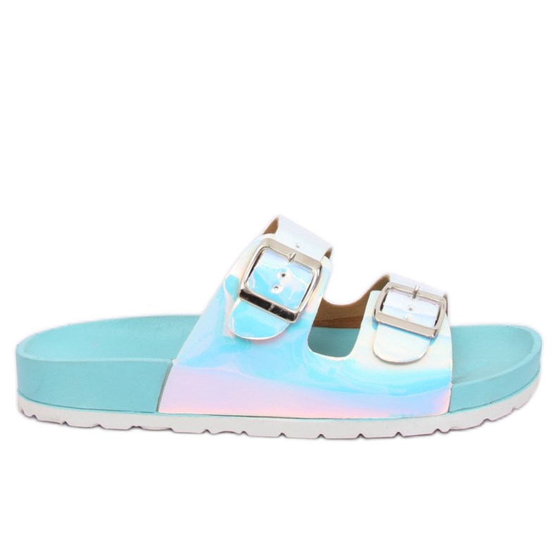 Bleu BG28P Chaussons bleu pétrole