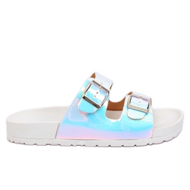 Blanc BG28P Pantoufles essence blanches