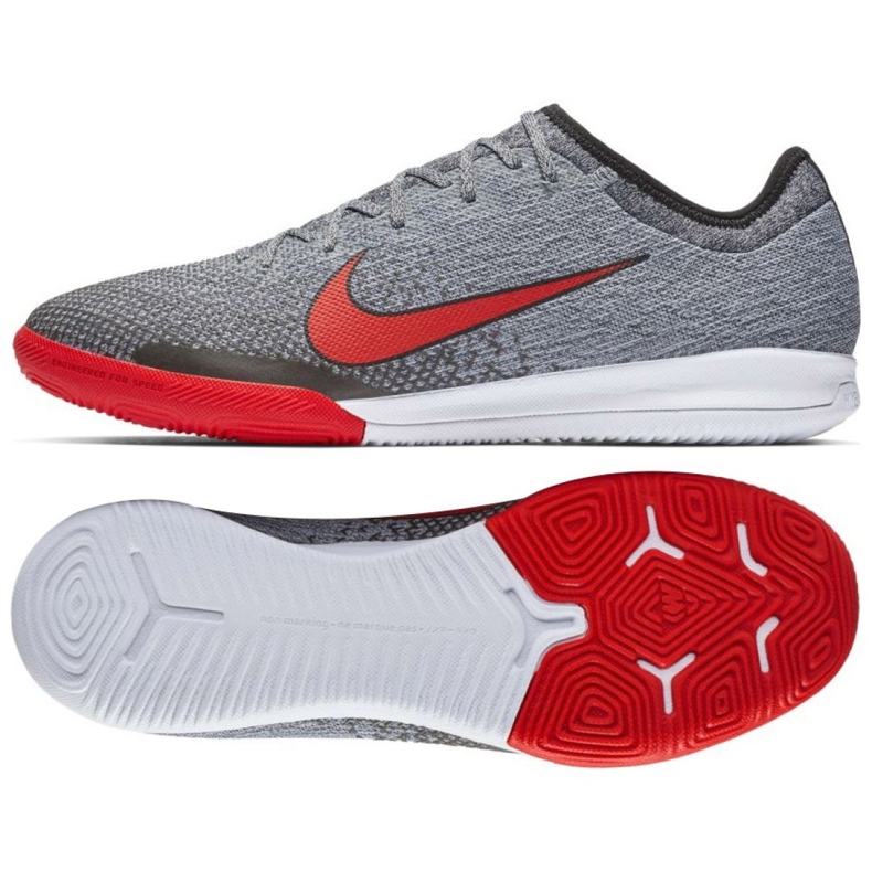 Chaussures d'intérieur Nike Mercurial Vapor 12 Neymar Pro Ic M AO4496-170 gris gris