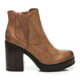 Super Mode Bottes pour femmes à la mode brun