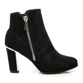 Ch. Creation Chaussures confortables à talons hauts noir