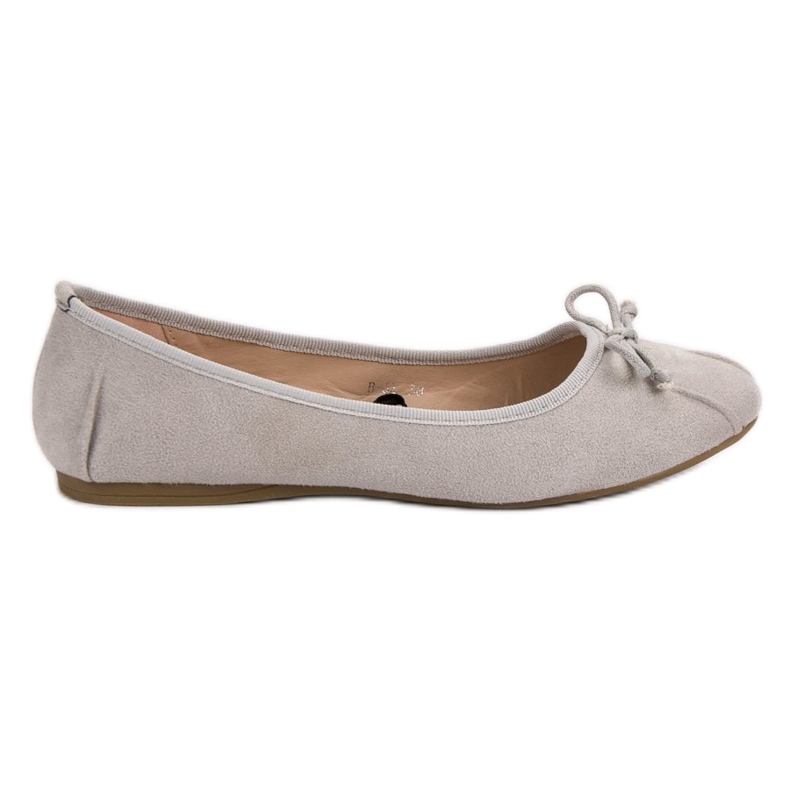 Lucky Shoes Ballerines nouées grises