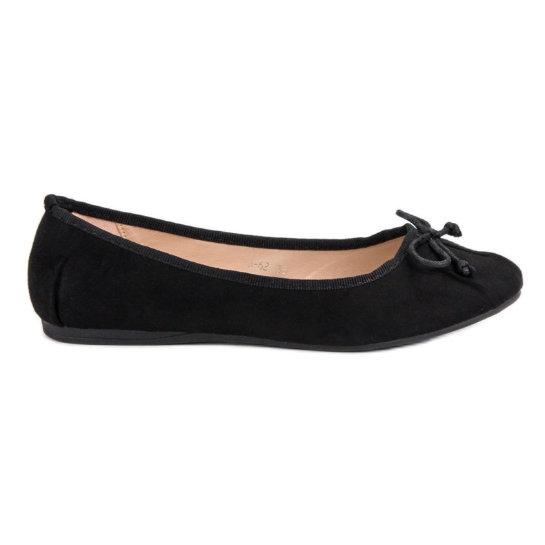 Lucky Shoes Ballerines nouées noires le noir