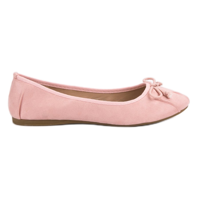Lucky Shoes Ballerines nouées roses