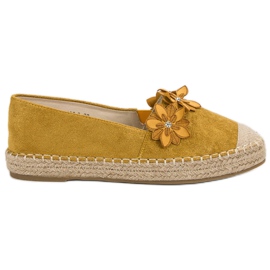 Espadrilles À Fleurs jaune