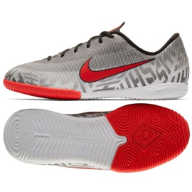 Chaussures d'intérieur Nike Mercurial Vapor 12 Academy Neymar Ic Jr AO9474-170 gris gris