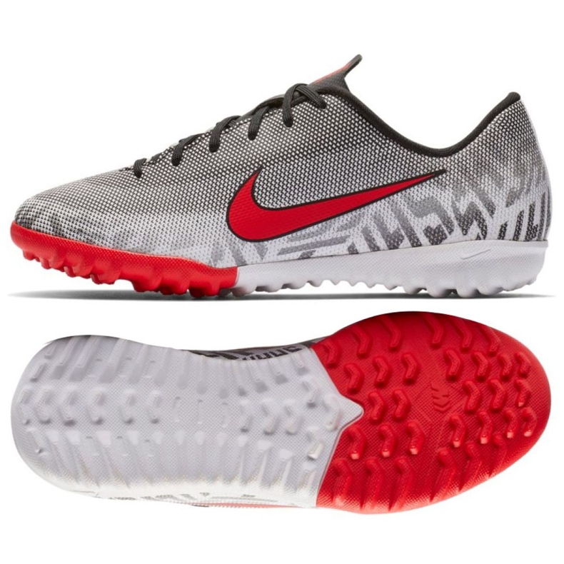 Chaussure de football Nike Mercurial Vapor 12 Academy Neymar Tf Jr AO9476-170 gris gris