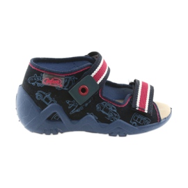 Befado sandales chaussures pour enfants 350P003 rouge bleu marin