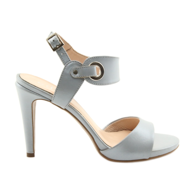 Sandales cuir sur épingle Edeo 3208 gris