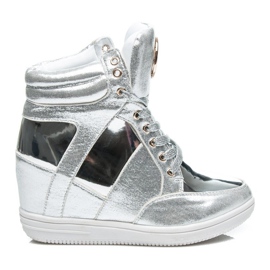 Vices Baskets à la mode avec ornement gris