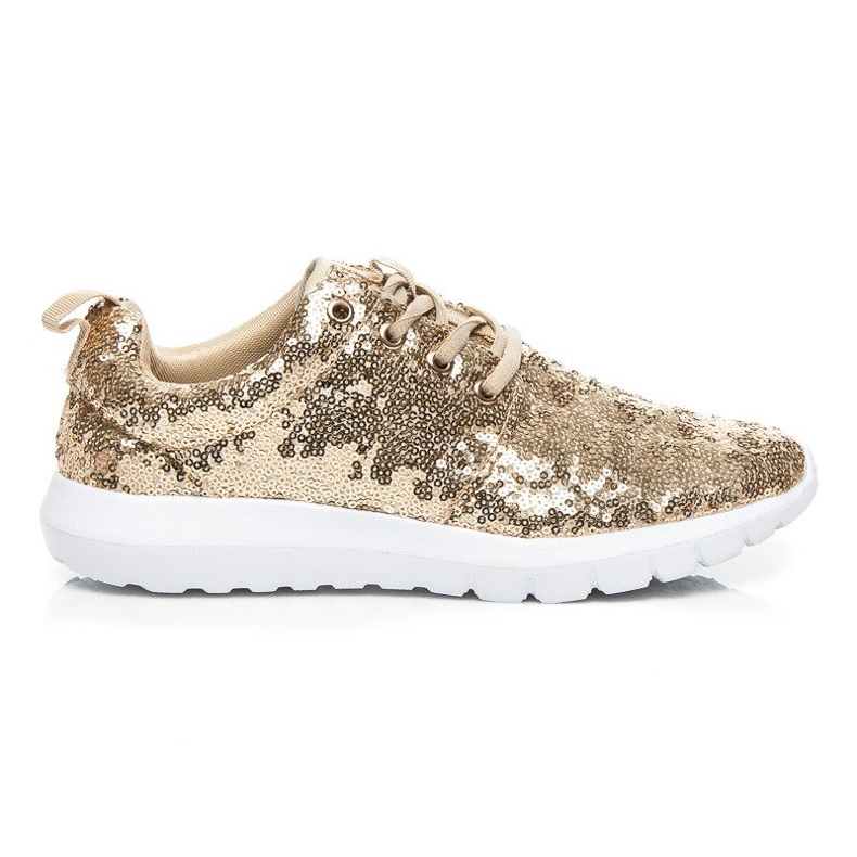 Via Giulia  Chaussures de sport à paillettes jaune