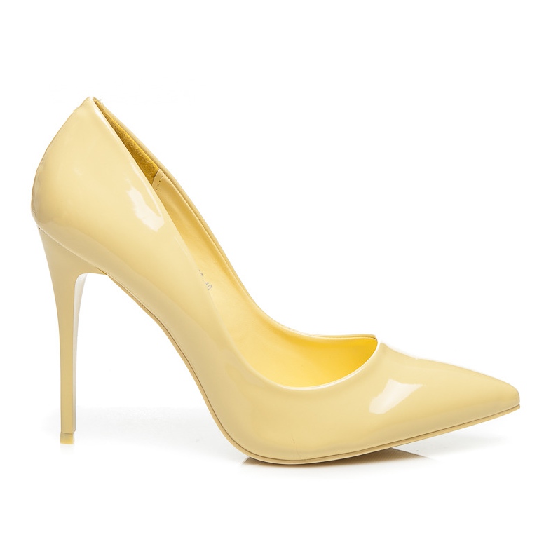 Vices talons hauts classiques jaune