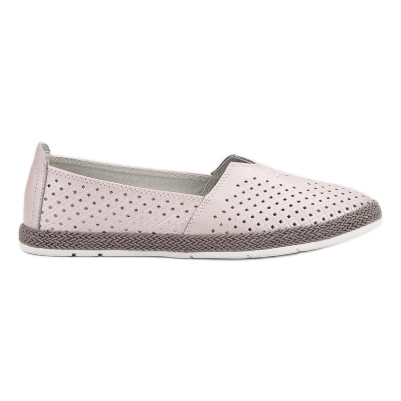 Baskets en cuir à enfiler VINCEZA rose