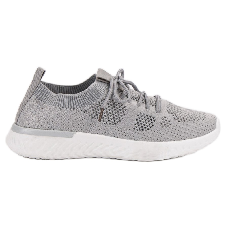 Chaussures de sport aérées gris