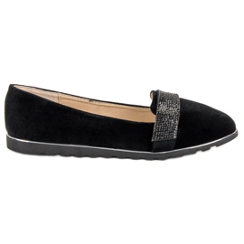 Ballerines en velours le noir