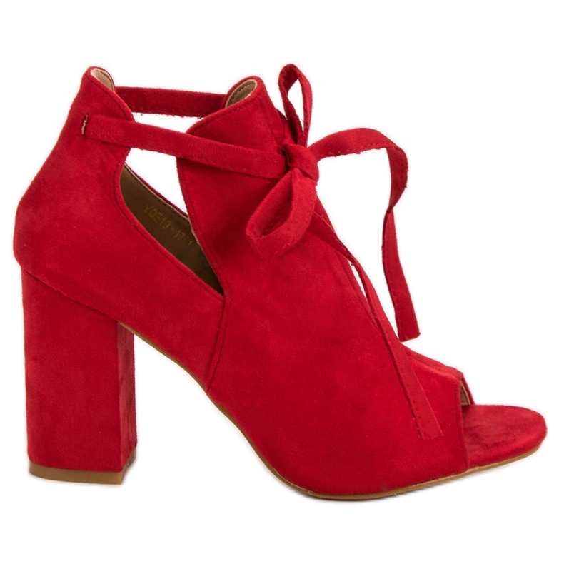 Vinceza Sandales construites sur un bar rouge Vinceza Sandales construites sur un bar rouge