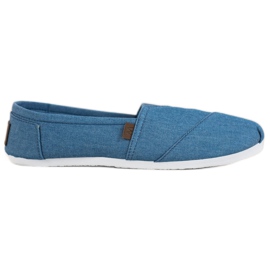 Baskets à enfiler bleues