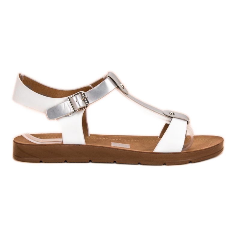 Filippo Sandales confortables blanche gris